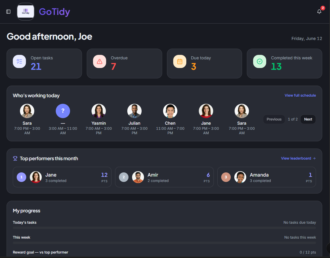 Dark Theme screenshot