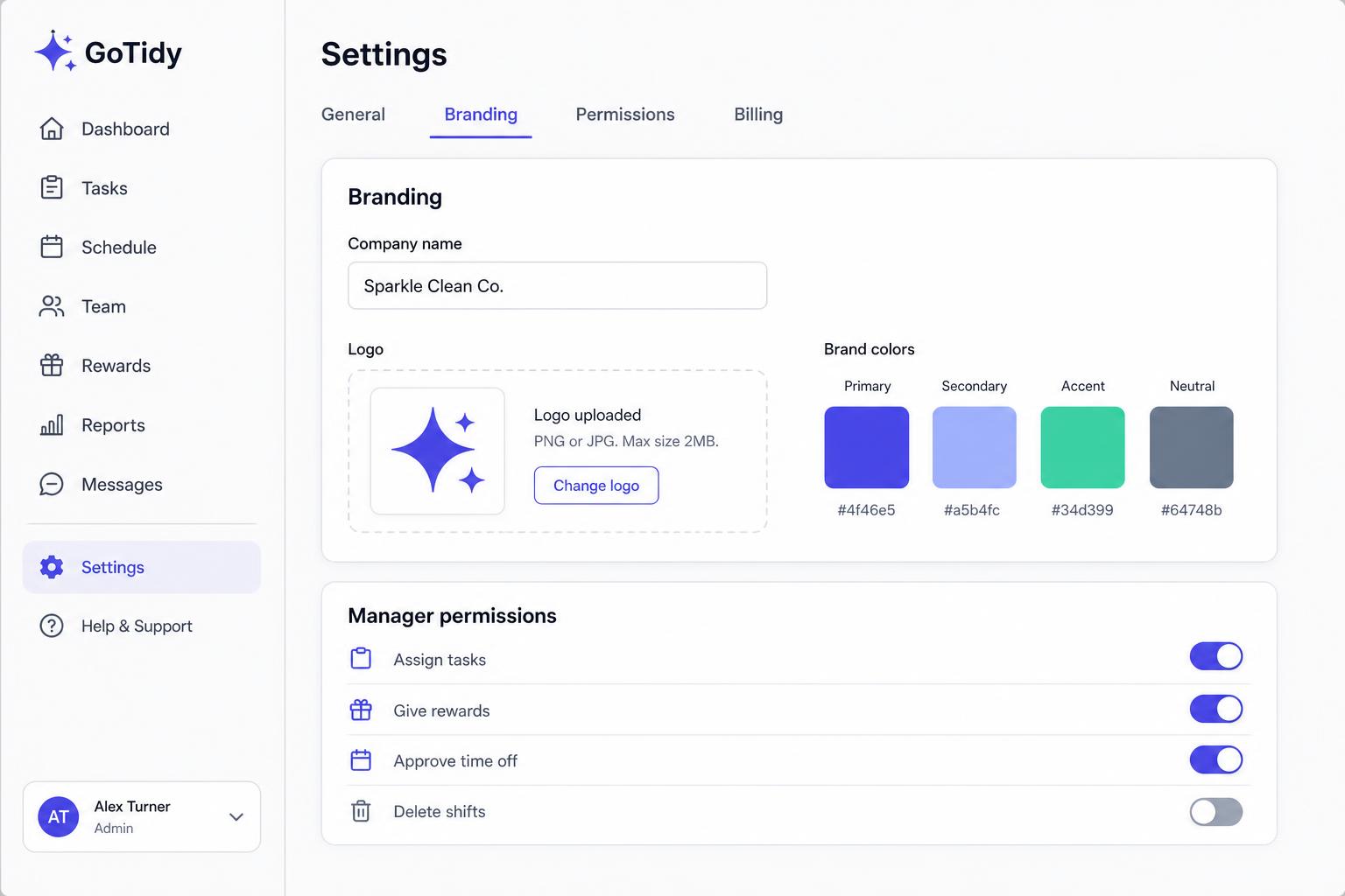 Settings screenshot